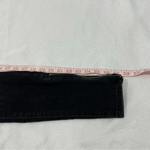 Athleta Carbon Wash Black Ultra Skinny Zip Ankle Sculptek Jeans Size 0 - Picture 11 of 12